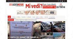 Desktop Screenshot of licatanotizie.net